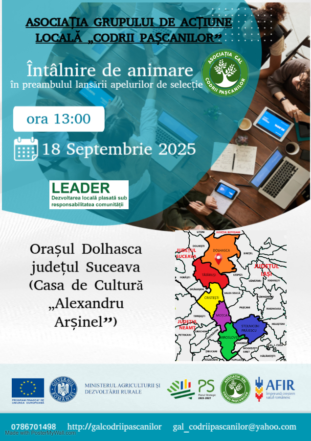 AFIS ANIMARE SEPTEMBRIE 2025 - Orașul Dolhasca